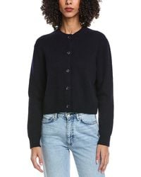 REVERIEE - Wool & Cashmere-Blend Crewneck Cardigan - Lyst