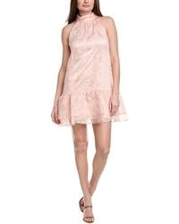Adrianna Papell - Burnout Trapeze Mini Dress - Lyst