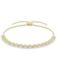 Lab Grown Diamonds - 14K 2.00 Ct. Tw. Lab Grown Diamond Tennis Bolo Bracelet - Lyst
