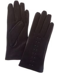 Sofiacashmere - Sofiacashmere Cashmere-Lined Nappa Leather Gloves - Lyst