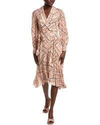 Tahari - The Linnea Faux Wrap Dress - Lyst