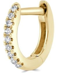 Sabrina Designs - 14K 0.03 Ct. Tw. Diamond Single Huggie Earring - Lyst