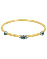 Gemstones - 0.93 Ct. Tw. Diamond & Topaz Bangle - Lyst