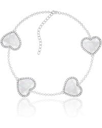Splendid - 12-13mm Pearl Cz Station Bracelet - Lyst