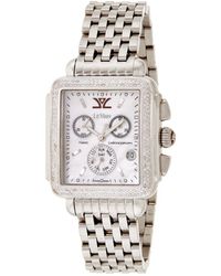 Le Vian - Le Vian Time Stainless Steel Diamond Watch - Lyst