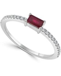Sabrina Designs - 14K 0.23 Ct. Tw. Diamond & Ruby Ring - Lyst