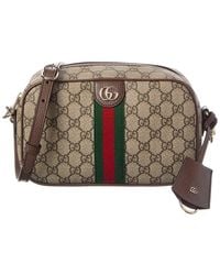 Gucci - Ophidia Small Gg Supreme Canvas & Leather Camera Bag - Lyst