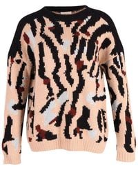 Chloé - Printed Chunky Knit Sweater, Size Int, (Authentic Pre-Loved) - Lyst