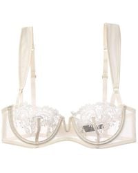 Kiki de Montparnasse - Juliette Silk-Trim Balconette Bra - Lyst