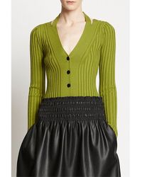 Proenza Schouler - Knit Halter Wool-blend Sweater - Lyst
