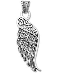 Samuel B. - Silver Feather Pendant - Lyst