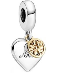 PANDORA Essence Collection Dignity 14k Yellow Gold & Silver Charm