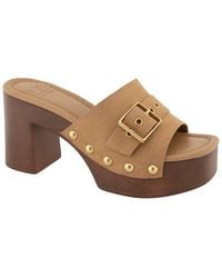 Rebecca Minkoff - Jade Wood Heel Sandal - Lyst