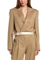 Helmut Lang - Wrap Wool Blazer - Lyst