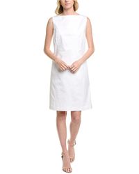 Lafayette 148 New York - Sheath Bateau Neck Dress - Lyst