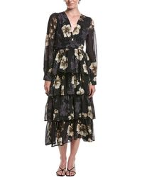 Moonsea - Printed Midi Dress - Lyst