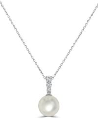 Sabrina Designs - 14k 0.18 Ct. Tw. Diamond Pearl Pendant Necklace - Lyst