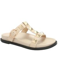 Tiffany & Fred Paris - Leather Slide Sandal - Lyst