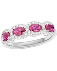 Diana M. Jewels - Fine Jewelry 18k 1.63 Ct. Tw. Diamond & Ruby Half-eternity Ring - Lyst