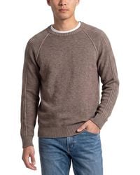 RAFFI - Reverse Wool & Cashmere-Blend Crewneck Sweater - Lyst