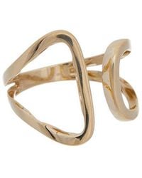 Italian Gold - 14K Geometric Open Ring - Lyst