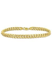 Italian Gold - 10K Curb Link Chain Ankle Bracelet - Lyst