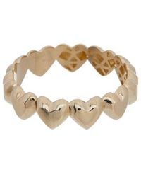 Italian Gold - 14K 5.3Mm Puffed Heart Band Ring - Lyst