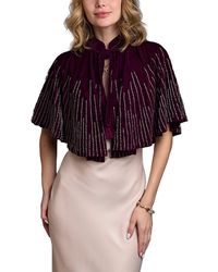Saachi - Velvet Crush Embellish Cape - Lyst