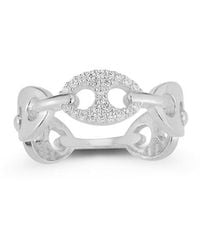 Chloe and Madison - Cz Mariner Link Ring - Lyst