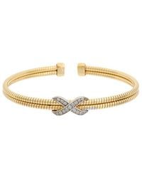 Meshmerise - 18K Over 0.15 Ct. Tw. Diamond Bangle Bracelet - Lyst