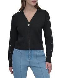 DKNY - Grommet Sleeve Jacket - Lyst