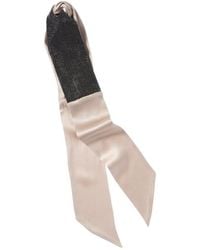 Brunello Cucinelli - Monili Bead Silk Head Scarf - Lyst