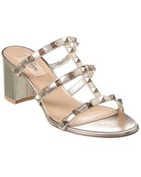 valentino low heel sandal