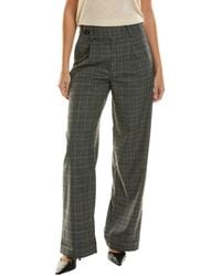 Proenza Schouler - Label Plaid Wide Leg Suiting Pant - Lyst