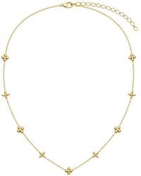 Jewels by Sunaina - Amalfi 18K Plated Stainless Steel Cz Pendant Necklace - Lyst