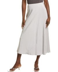 Lafayette 148 New York - Bias Cut Flared Silk-Blend Maxi Skirt - Lyst