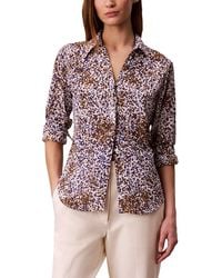 Calvin Klein - Textured Print Slim Button-Down Shirt - Lyst