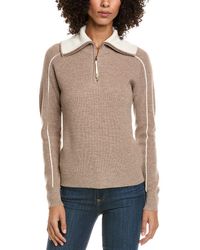 InCashmere - Zipper Big Polo 1/4-Zip Wool & Cashmere-Blend Sweater - Lyst