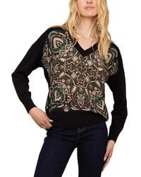 Hale Bob - V Neck Stormi Silk Sweater - Lyst