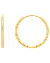 MaxColor - 14K Hoop Earrings - Lyst