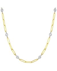 Jewels by Viomo - 14K Two-Tone 1.00 Ct. Tw. Diamond By The Yard Necklace - Lyst