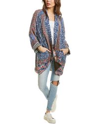 Johnny Was Faiza Silk Kimono - Blue