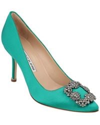Manolo Blahnik - Viscose Hangisi 90 Pumps, Never Worn (Authentic Pre- Loved) - Lyst