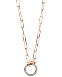 Meshmerise - 18k Over Silver 0.20 Ct. Tw. Diamond Necklace - Lyst