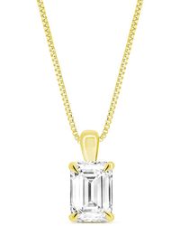 Amairah - 14K 3.00 Ct. Tw. Lab-Grown Diamond Solitaire Pendant Necklace - Lyst