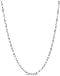 Italian Silver - Rolo Chain Necklace - Lyst