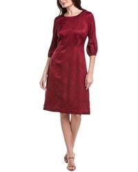Rene Ruiz - 3/4-Puff Sleeves Floral A-Line Dress - Lyst