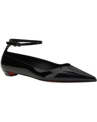 Christian Louboutin - Dnu Erozeena Patent Ballerina Flat - Lyst