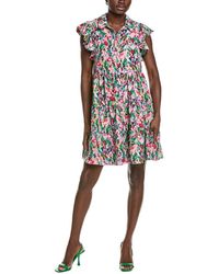 Maison Tara - Elisa Crinkle Stretch Crepe Mini Dress - Lyst
