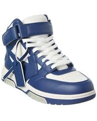 Off-White c/o Virgil Abloh - Out Of Office Leather Mid-Top Sneaker - Lyst